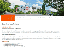 Tablet Screenshot of boardinghaus-freising.de
